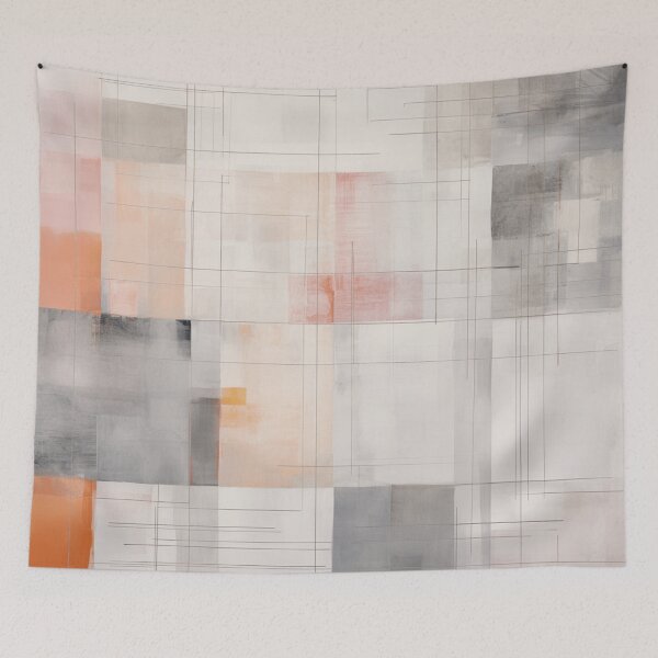 Item preview, An Abstract Grey, Rose and Orange Design designed and sold by StudioRedKoala.