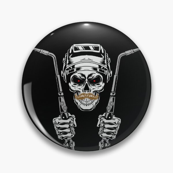 Item preview, Mustache Welder Skull Old School Working Class designed and sold by damnoverload.