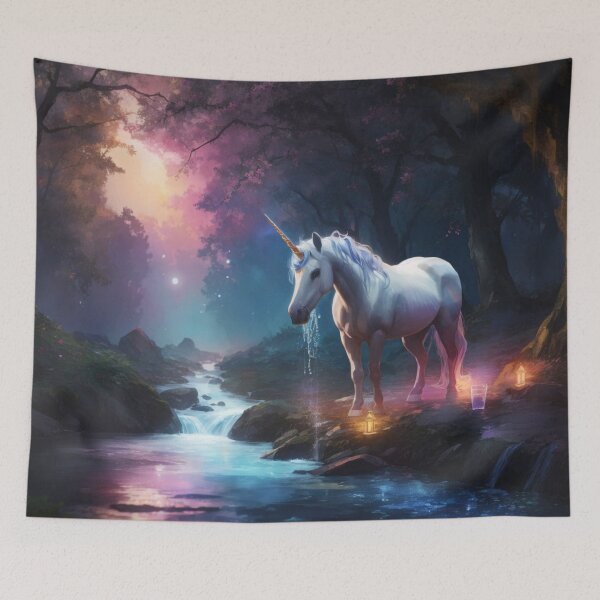Item preview, Enchanted Serenity: Unicorn by the Prismatic Stream #1 designed and sold by Electric-Easel.