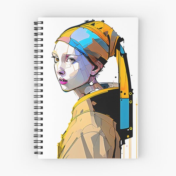 Item preview, The Girl With A Pearl Earring - Inkpunk designed and sold by CJMarchese.