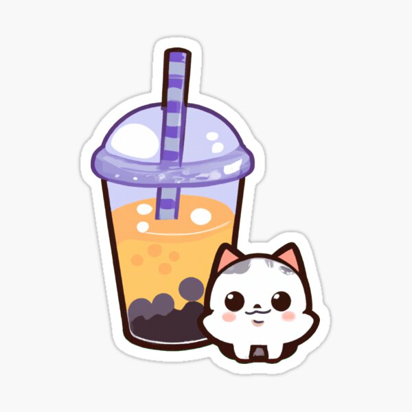 Item preview, Just a Girl Who Loves Boba and Cats designed and sold by Wiss2Arts.
