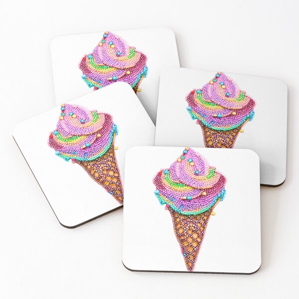 Item preview, Ice cream cone diamond painting  designed and sold by RachelRebel.
