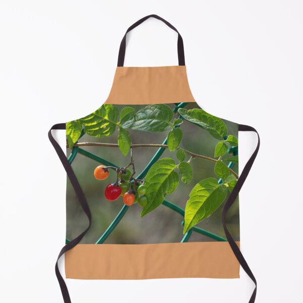 Item preview, Life Stages of Nightshade Berries Growing Through Fence designed and sold by Gerda Grice Photography.