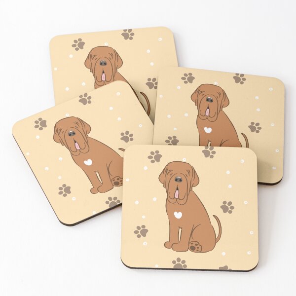 Item preview, Mahogany Red White Neapolitan Mastiff Neo Dog  designed and sold by Lulupainting.