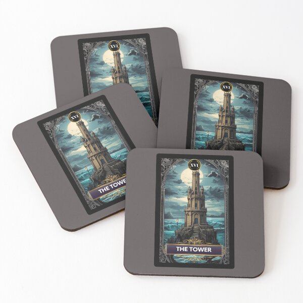 Item preview, Sirenas The Tower Mermaid Tarot Card designed and sold by SirenasWorld.
