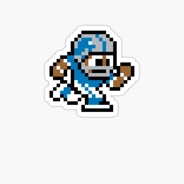 Detroit Lions 8 bit Tecmo Bowl Logo Vinyl Decal Sticker 10 sizes