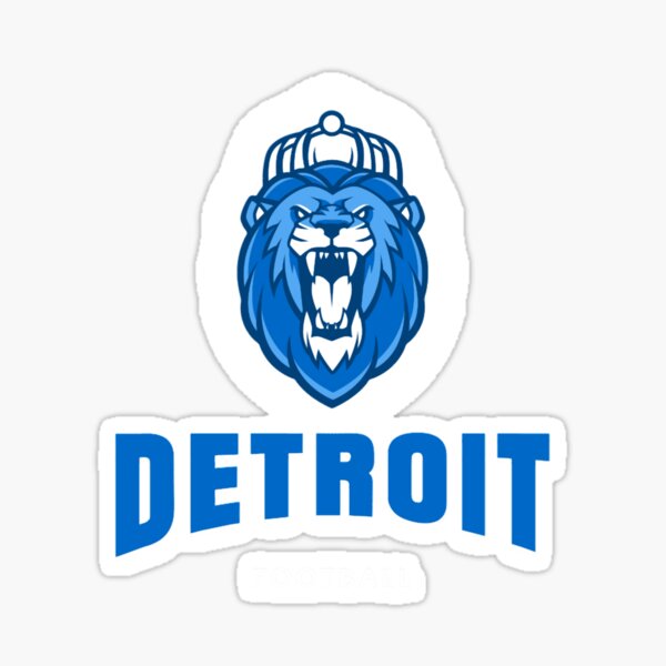 Detroit Lions Football Sticker for Sale by MaryFiore