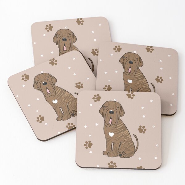 Item preview, Brindle White Neapolitan Mastiff Neo Dog  designed and sold by Lulupainting.