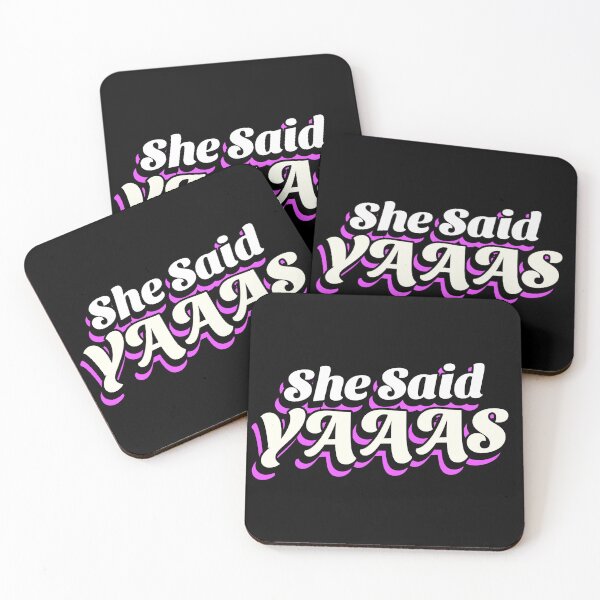Item preview, She Said Yaaas (white) designed and sold by Allyoudois.
