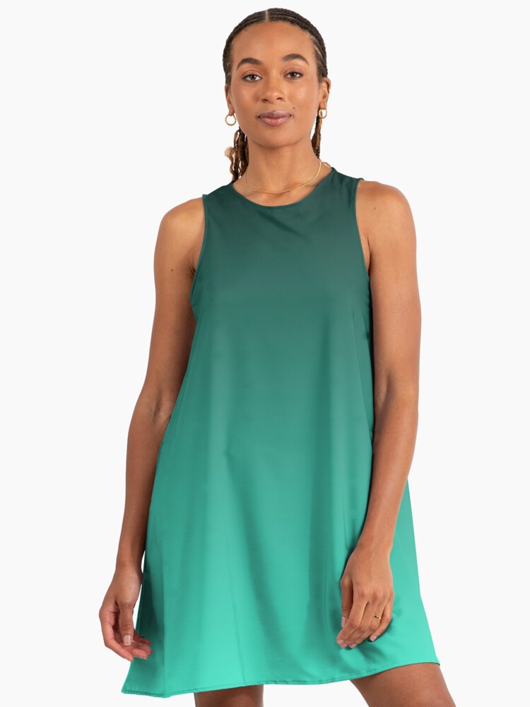 blue dress for baby girl Mac Duggal Sleeveless Ombre Mesh Sequin A Line Gown, Womens, 4, Patina Green