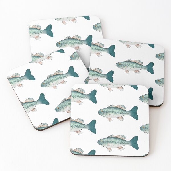 Item preview, bass fish designed and sold by Nina Susan Design.