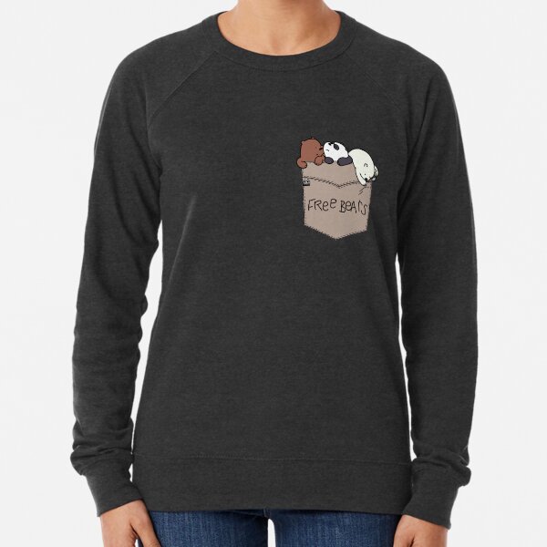 We Bare Bears Pouchie Shirt Lightweight Sweatshirt
