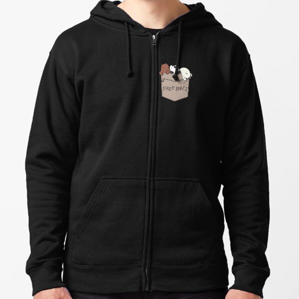 We Bare Bears Pouchie Shirt Sudadera con capucha y cremallera