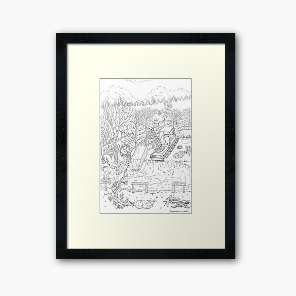 beegarden.works 013 Framed Art Print
