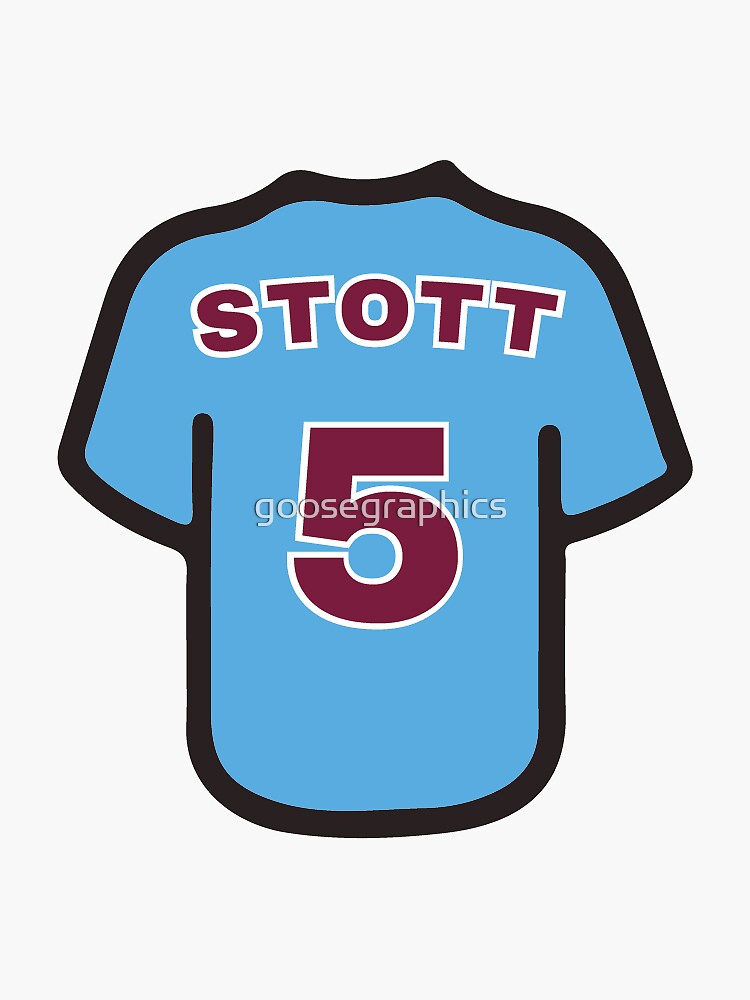 Stott Powder Blue Jersey Sticker for Sale by goosegraphics