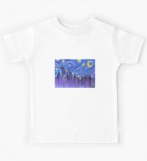 Starry Night Over Seattle Kinder T-Shirt