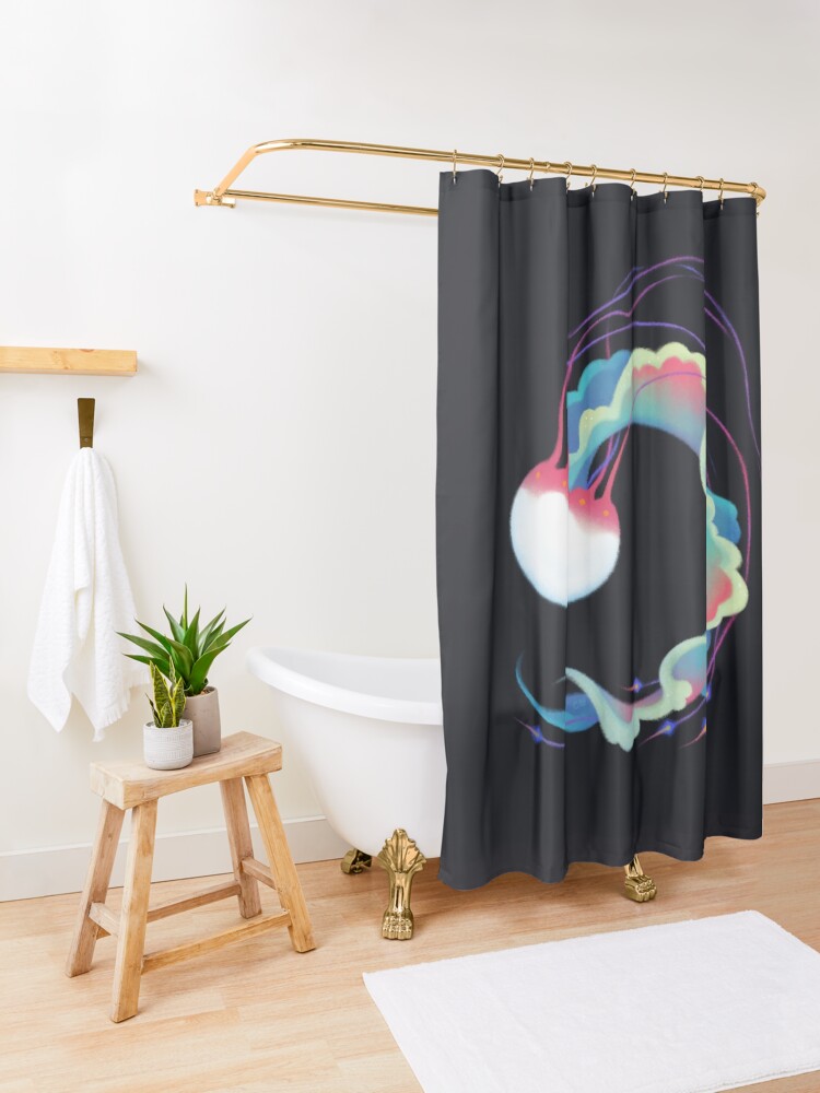 Alternate view of Jelly fish 3 Shower Curtain