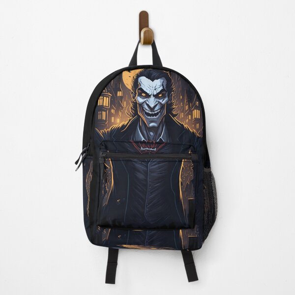 Item preview, Creepy Halloween Vampire Design with Flying Bats  designed and sold by Lion's Scar Store.