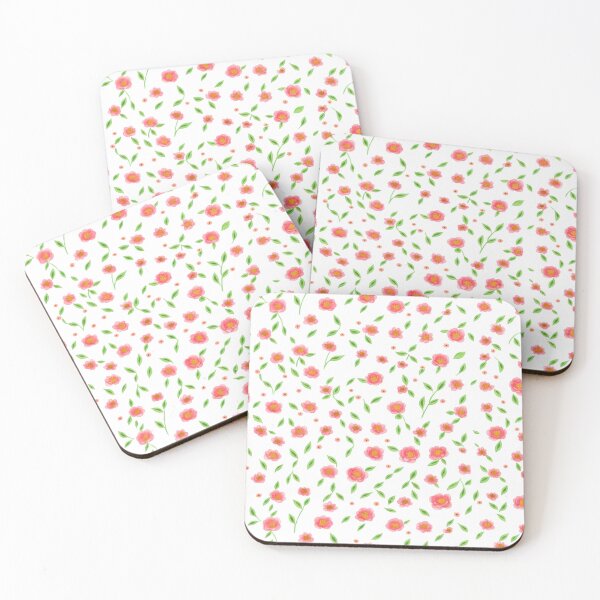 Item preview, Seamless pattern with red flowers with leaves designed and sold by culasse06.
