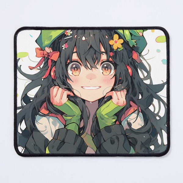 Item preview, Anime Girl With Frog Hat designed and sold by RibbitFans101.