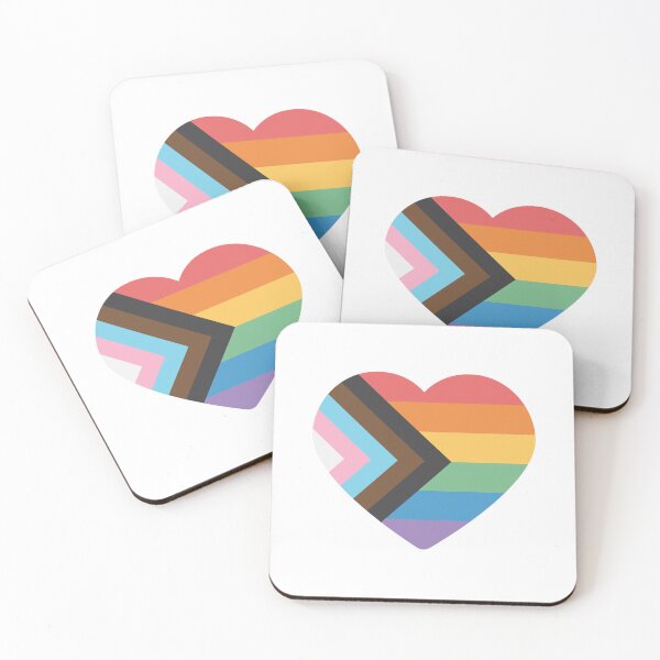 Item preview, LGBT pride flag in heart designed and sold by Mapplefords.