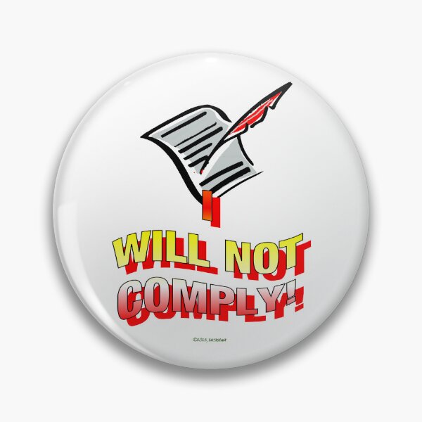 Item preview, I Will NOT Comply designed and sold by kristalcurt.