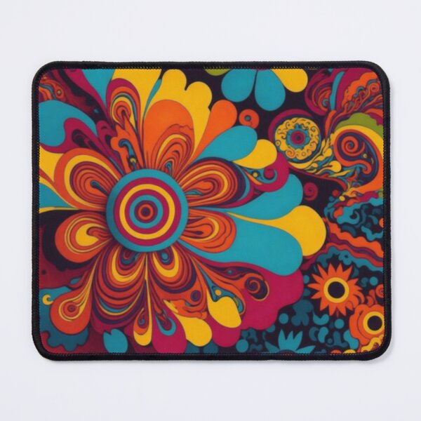 Item preview, Flower Power Colourful Flower Pattern designed and sold by druidwolfart.