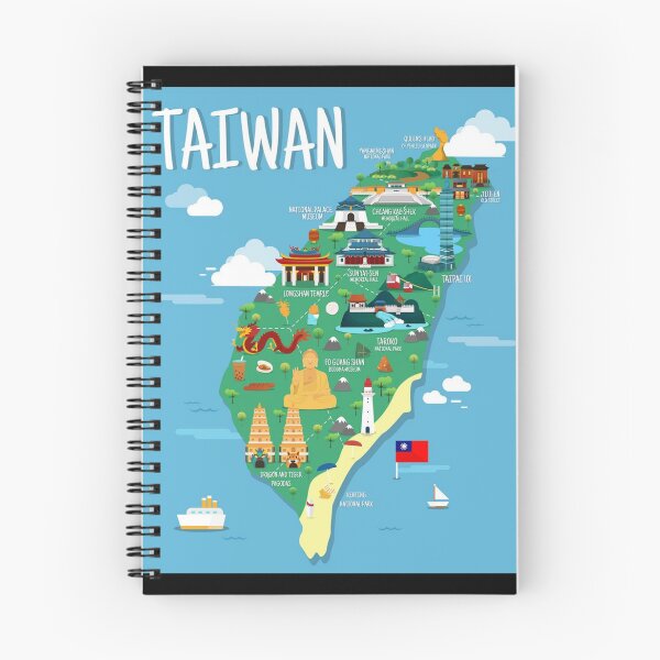 Item preview, Taiwan - Formosa - Vector Art - Land Mark Map Design designed and sold by TheHappyK.