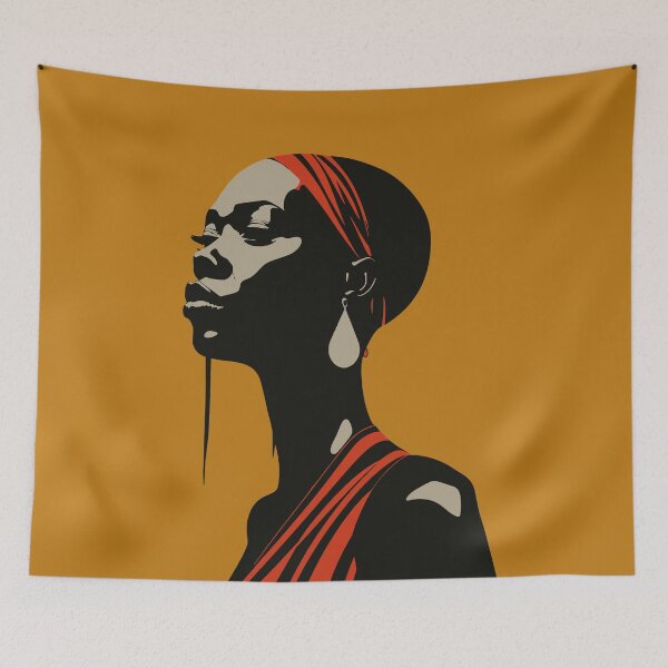 Item preview, African Elegance, Woman artwork Nº18B designed and sold by Bauani.