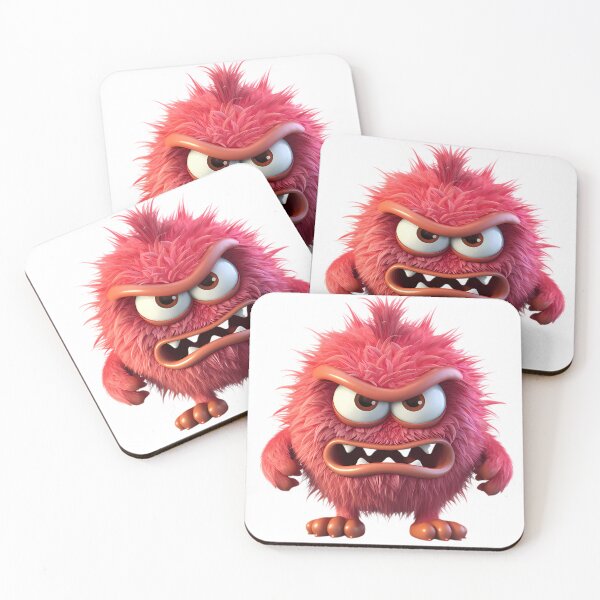Item preview, The RED angry monster designed and sold by ArtisticLaby.