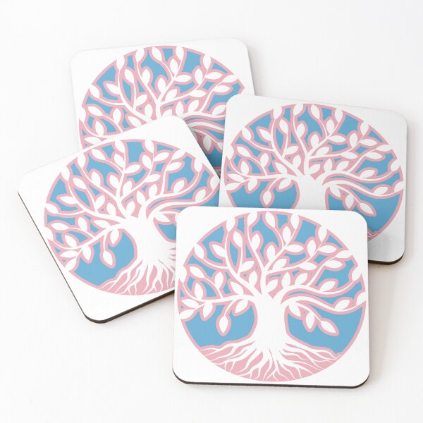 Item preview, Subtle Trans Pride Tree of LIfe Design  designed and sold by AllOfUsOrNone.