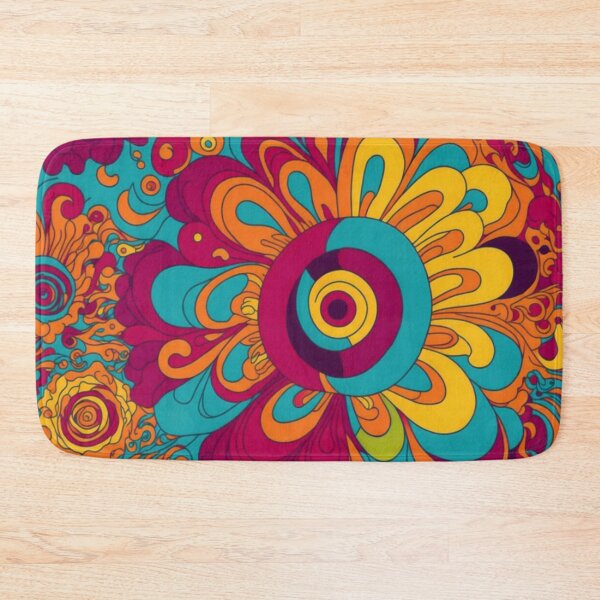 Item preview, Flower Power Colourful Flower Pattern designed and sold by druidwolfart.