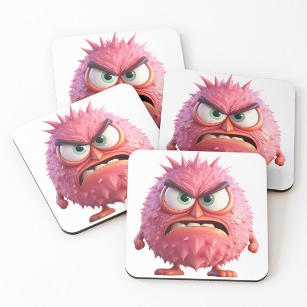 Item preview, The PINK angry monster designed and sold by ArtisticLaby.