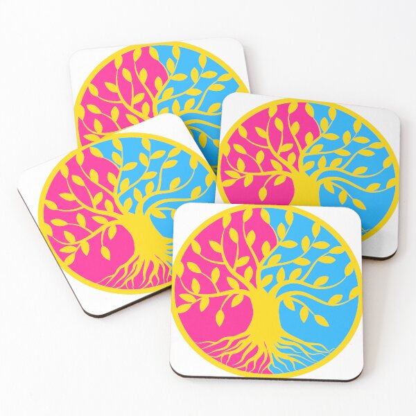 Item preview, Subtle Pan Pride Tree of LIfe Design  designed and sold by AllOfUsOrNone.