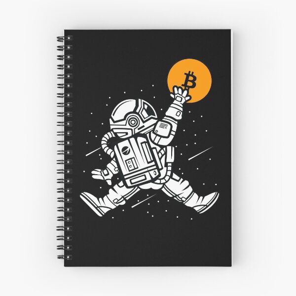 Item preview, We're Going to the Moon! Bitcoin Crypto Spaceman Jump Dunk designed and sold by ThatMerchStore.
