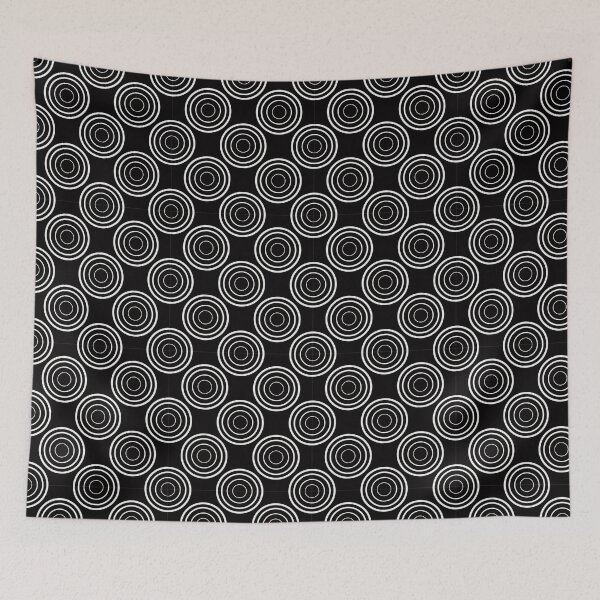 Item preview, Seamless Patterns​ black-white​ Spiritual Circle​ loop Cyclone simple life style nuture​ designed and sold by YardSide.