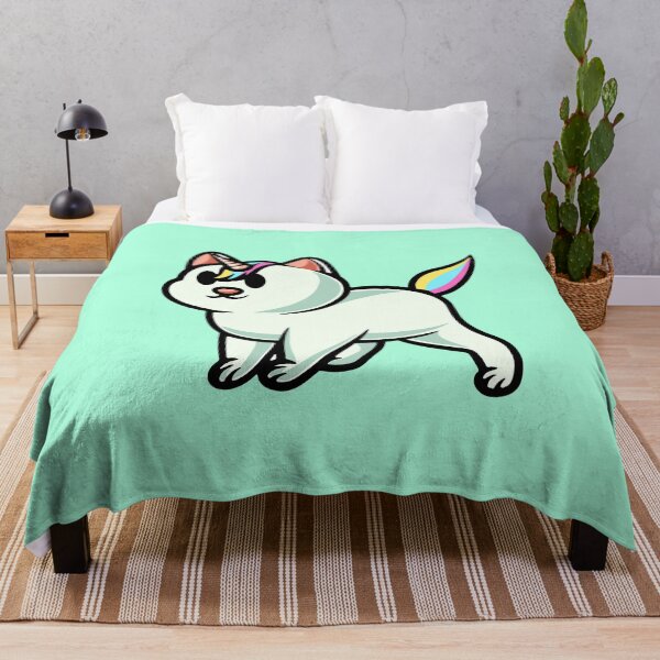 Item preview, cute unicorn cat smiling cartoon illustration designed and sold by cubbone.