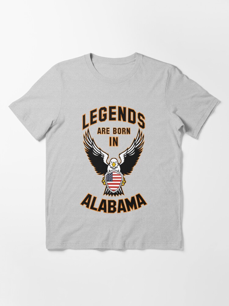 Alternate view of Legends are born in Alabama Essential T-Shirt