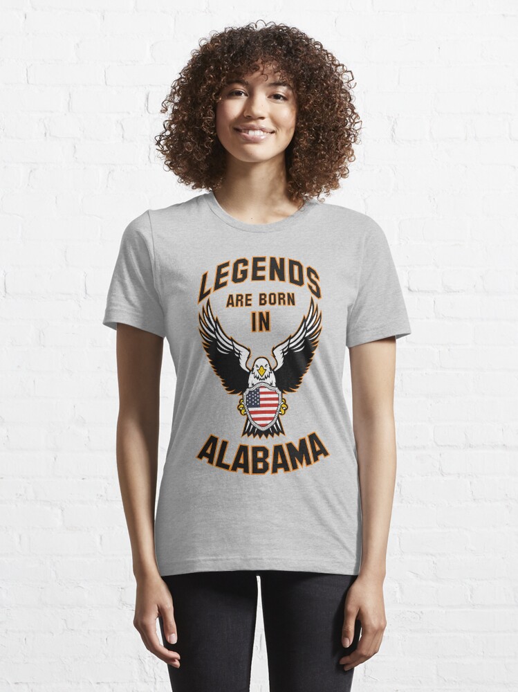 Alternate view of Legends are born in Alabama Essential T-Shirt