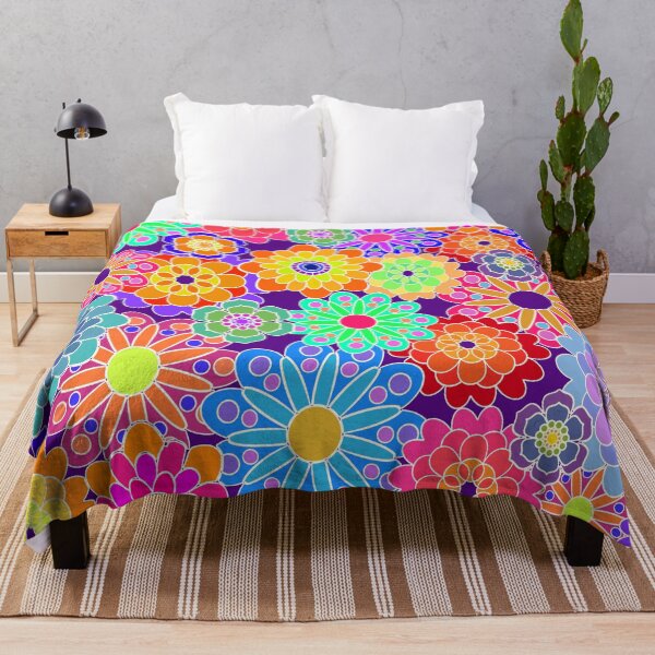 Item preview, Flower Power Retro Style Hippy Flowers designed and sold by Alondra.