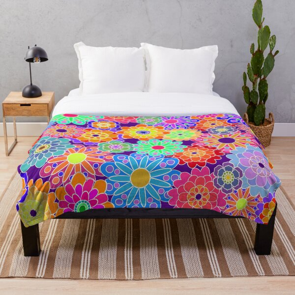 Item preview, Flower Power Retro Style Hippy Flowers designed and sold by Alondra.