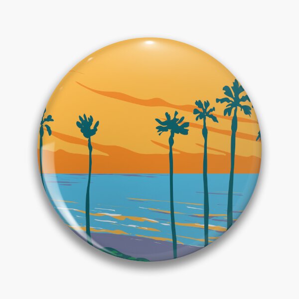 Item preview, Tamarack Surf Beach in Carlsbad State Beach California WPA Poster Art designed and sold by patrimonio.