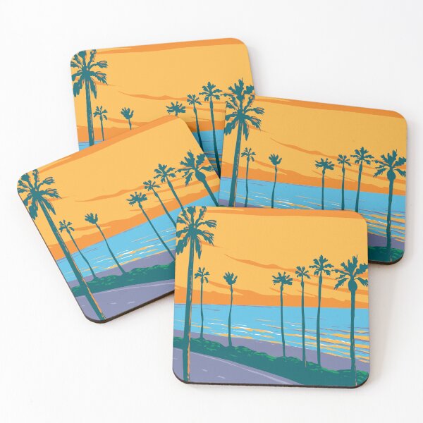 Item preview, Tamarack Surf Beach in Carlsbad State Beach California WPA Poster Art designed and sold by patrimonio.