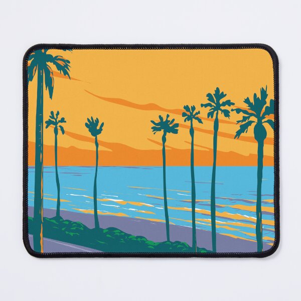 Item preview, Tamarack Surf Beach in Carlsbad State Beach California WPA Poster Art designed and sold by patrimonio.