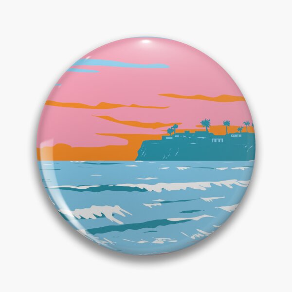 Item preview, Tourmaline Surfing Park in Pacific Beach San Diego California WPA Poster Art designed and sold by patrimonio.