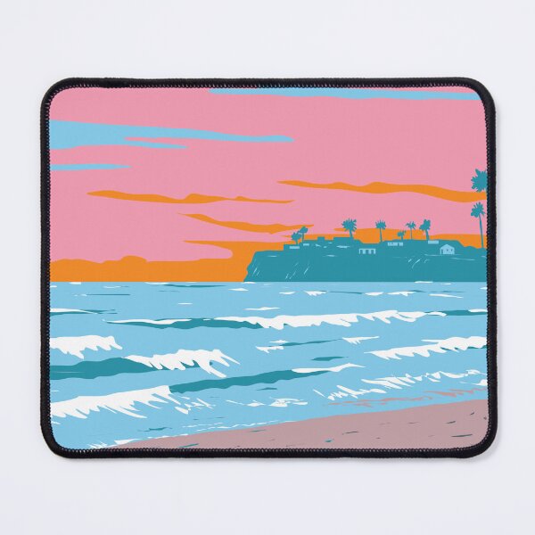 Item preview, Tourmaline Surfing Park in Pacific Beach San Diego California WPA Poster Art designed and sold by patrimonio.