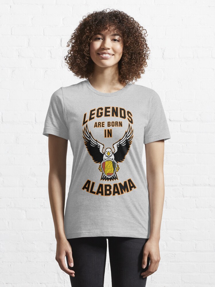 Alternate view of Legends are born in Alabama Essential T-Shirt