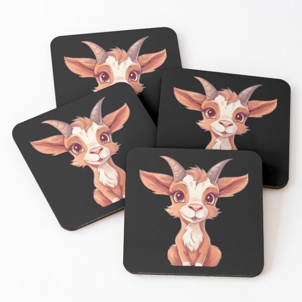 Item preview, Cute Cartoon Baby Goat Illustration designed and sold by KathiStuckey.