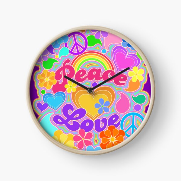 Item preview, Peace and Love Hippie Art designed and sold by Alondra.