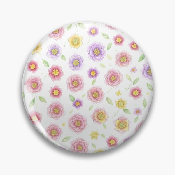 Item preview, Seamless pattern with red, purple, and yellow flowers designed and sold by culasse06.